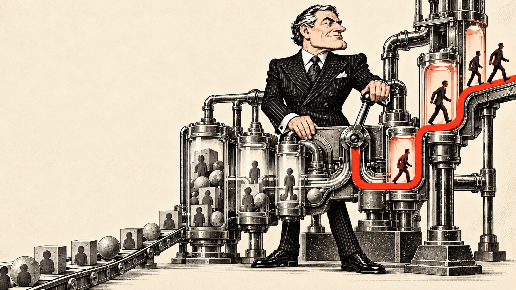 Caricatured pipeline steward operating a lifecycle growth engine